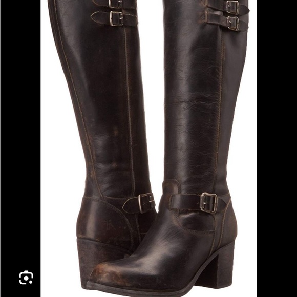 Frye Kelly belted tall boots - Picture 1 of 8